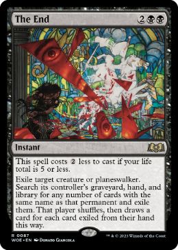 [087]【EN】【FOIL】一巻の終わり/The End【WOE】[R][黒]