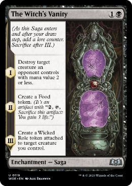 [119]【EN】【FOIL】魔女の虚栄/The Witch's Vanity【WOE】[U][黒]