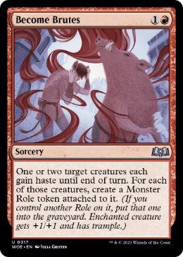 [317]【EN】【FOIL】凶獣化/Become Brutes【WOE】[U][赤]