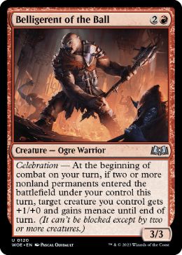 [120]【EN】【FOIL】晩餐会の好戦漢/Belligerent of the Ball【WOE】[U][赤]