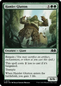 [173]【EN】【FOIL】小村の大食い/Hamlet Glutton【WOE】[C][緑]