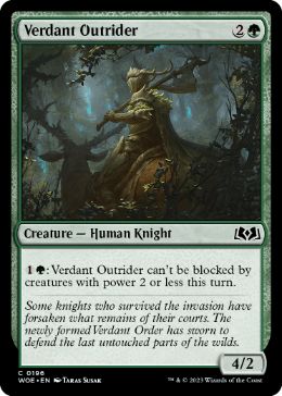 [196]【EN】【FOIL】新緑の偵騎/Verdant Outrider【WOE】[C][緑]