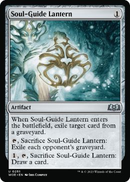 [251]【EN】【FOIL】魂標ランタン/Soul-Guide Lantern【WOE】[U][茶]