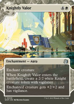 [008]【EN】【FOIL】騎士の勇気/Knightly Valor【WOT】[U][白]