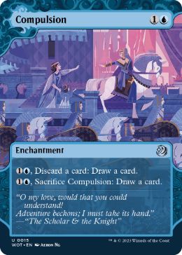 [015]【EN】【FOIL】強制/Compulsion【WOT】[U][青]