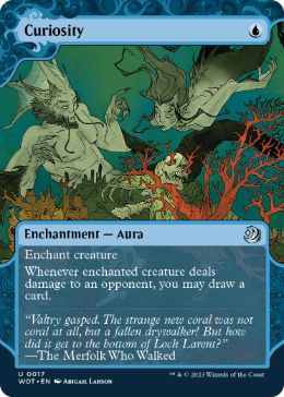 [017]【EN】【FOIL】好奇心/Curiosity【WOT】[U][青]