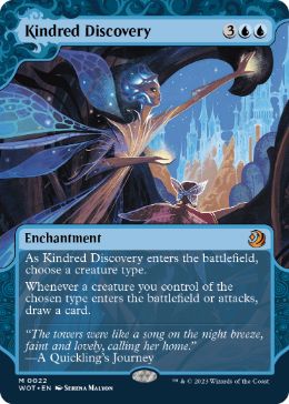 [022]【EN】【FOIL】同族の発見/Kindred Discovery【WOT】[M][青]