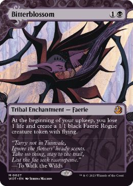 [027]【EN】【FOIL】苦花/Bitterblossom【WOT】[M][黒]