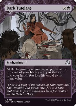 [028]【EN】【FOIL】闇の後見/Dark Tutelage【WOT】[U][黒]