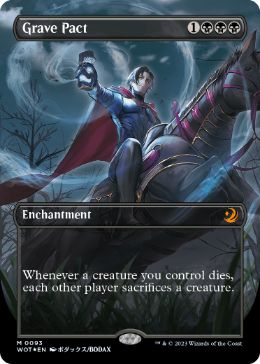 [093]【EN】【コンフェッティFOIL】■ボーダーレス■墓穴までの契約/Grave Pact【WOT】[M][黒]