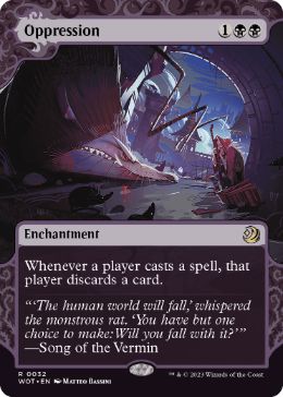 [032]【EN】【FOIL】抑圧/Oppression【WOT】[R][黒]