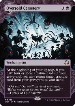 [033]【EN】【FOIL】定員過剰の墓地/Oversold Cemetery【WOT】[R][黒]