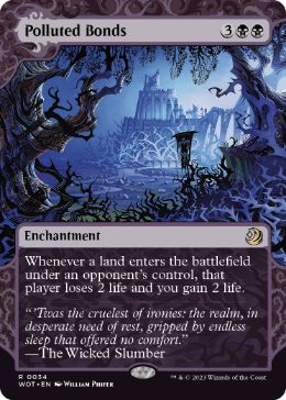 [034]【EN】【FOIL】穢れた結合/Polluted Bonds【WOT】[R][黒]