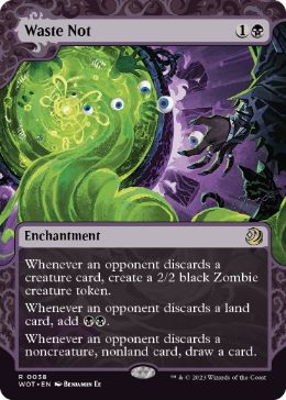 [038]【EN】【FOIL】無駄省き/Waste Not【WOT】[R][黒]