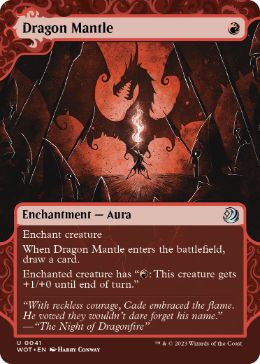 [041]【EN】【FOIL】ドラゴンのマントル/Dragon Mantle【WOT】[U][赤]