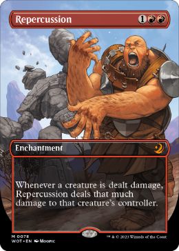[078]【EN】【FOIL】■ボーダーレス■反動/Repercussion【WOT】[M][赤]