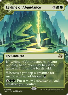 [056]【EN】【FOIL】豊穣の力線/Leyline of Abundance【WOT】[R][緑]