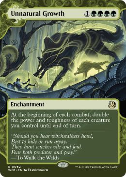 [062]【EN】【FOIL】不自然な成長/Unnatural Growth【WOT】[R][緑]