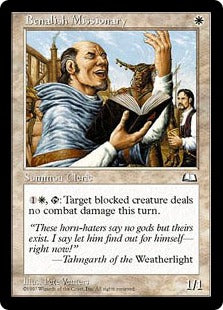 [010]【EN】ベナリアの宣教師/Benalish Missionary【WTH】[C][白]