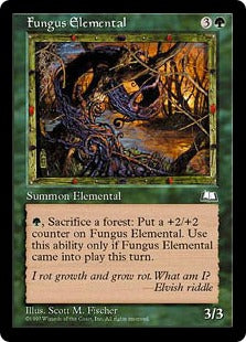 [128]【JP】菌類の精霊/Fungus Elemental【WTH】[R][緑]