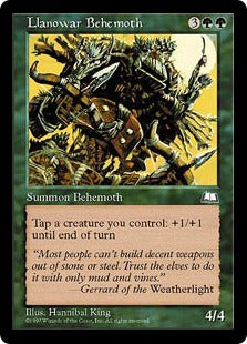 [132]【JP】ラノワールのビヒモス/Llanowar Behemoth【WTH】[U][緑]