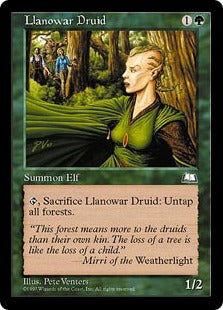 [133]【EN】ラノワールのドルイド/Llanowar Druid【WTH】[C][緑]
