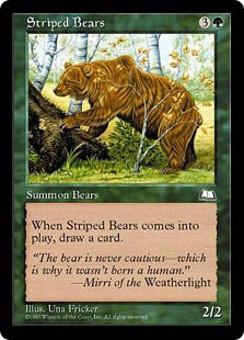 [140]【JP】シマクマ/Striped Bears【WTH】[C][緑]