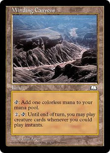 [167]【JP】七曲がりの峡谷/Winding Canyons【WTH】[R][土地]