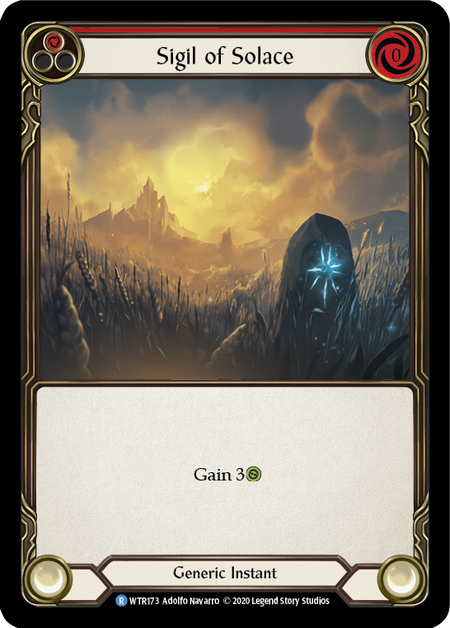 ★特価品★[173]【EN】【Rainbow Foil】Sigil of Solace (赤)【WTR-UL】[R][Generic]★特価品★