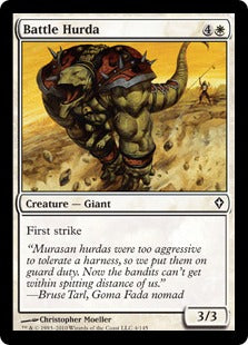 [004]【EN】【FOIL】戦いのハルダ/Battle Hurda【WWK】[C][白]