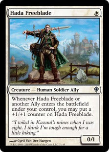 [007]【EN】【FOIL】ハーダの自由刃/Hada Freeblade【WWK】[U][白]