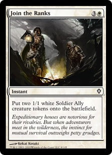 [009]【EN】【FOIL】兵員への参加/Join the Ranks【WWK】[C][白]