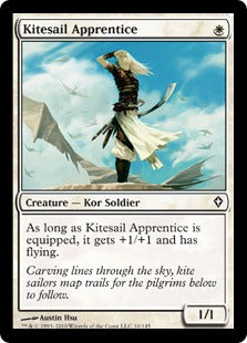 [010]【EN】【FOIL】帆凧の弟子/Kitesail Apprentice【WWK】[C][白]