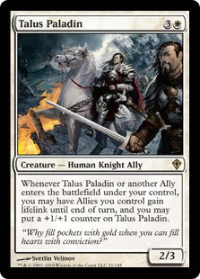 [021]【EN】【FOIL】城壁の聖騎士/Talus Paladin【WWK】[R][白]