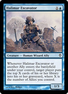 [029]【EN】【FOIL】ハリマーの採掘者/Halimar Excavator【WWK】[C][青]