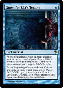 [035]【EN】【FOIL】ウーラの寺院の探索/Quest for Ula's Temple【WWK】[R][青]