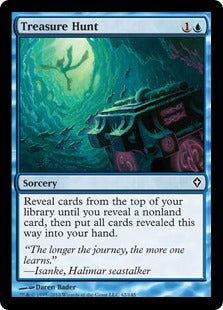 [042]【EN】【FOIL】宝物探し/Treasure Hunt【WWK】[C][青]