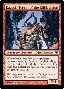 [084]【EN】【FOIL】崖の暴君、カズール/Kazuul, Tyrant of the Cliffs【WWK】[R][赤]