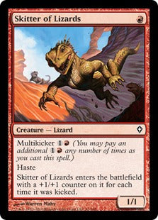 [091]【EN】【FOIL】走り回るトカゲ/Skitter of Lizards【WWK】[C][赤]