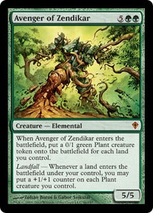 [096]【EN】【FOIL】ゼンディカーの報復者/Avenger of Zendikar【WWK】[M][緑]