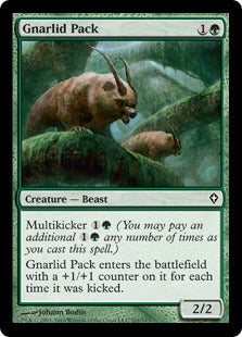 [101]【EN】ナーリッドの群れ/Gnarlid Pack【WWK】[C][緑]