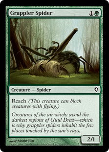 [102]【EN】【FOIL】闘士蜘蛛/Grappler Spider【WWK】[C][緑]