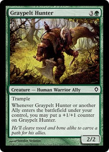 [103]【EN】灰色革の狩人/Graypelt Hunter【WWK】[C][緑]