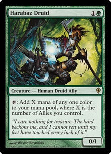 [105]【EN】【FOIL】ヘイラバズのドルイド/Harabaz Druid【WWK】[R][緑]