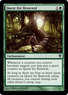 [110]【EN】【FOIL】復活の探索/Quest for Renewal【WWK】[U][緑]