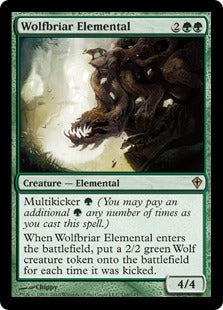 [118]【EN】【FOIL】狼茨の精霊/Wolfbriar Elemental【WWK】[R][緑]