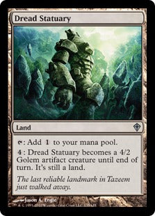 [135]【EN】【FOIL】戦慄の彫像/Dread Statuary【WWK】[U][土地]