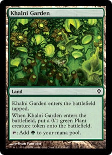 [138]【EN】【FOIL】カルニの庭/Khalni Garden【WWK】[C][土地]