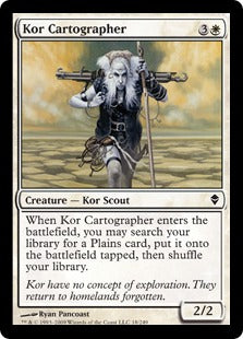 [018]【EN】【FOIL】コーの地図作り/Kor Cartographer【ZEN】[C][白]