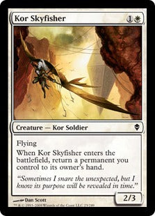 [023]【EN】コーの空漁師/Kor Skyfisher【ZEN】[C][白]